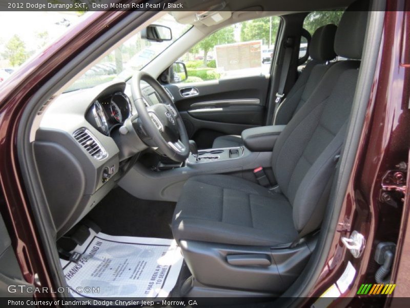 Deep Molten Red Pearl / Black 2012 Dodge Durango SXT