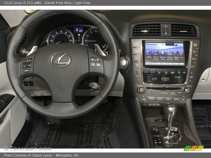 Glacier Frost Mica / Light Gray 2010 Lexus IS 250 AWD
