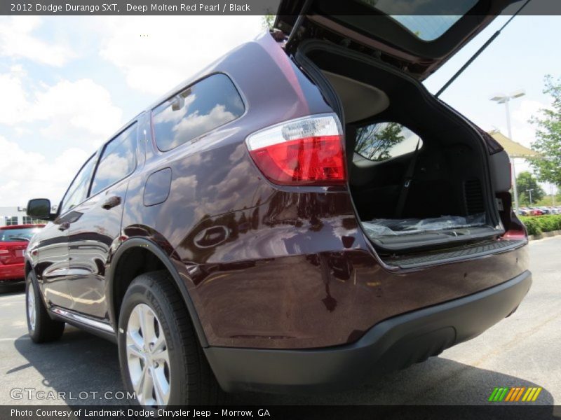 Deep Molten Red Pearl / Black 2012 Dodge Durango SXT