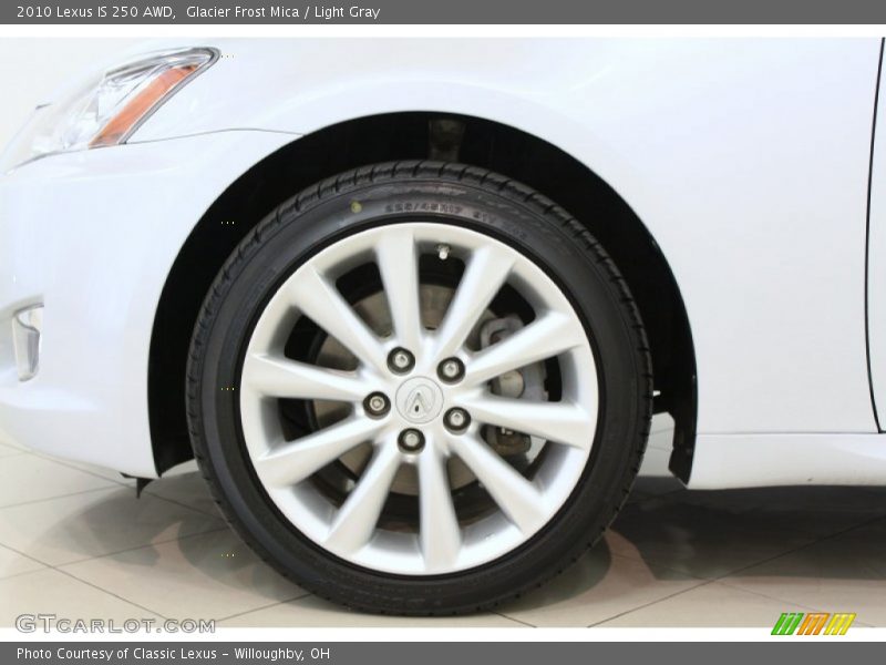Glacier Frost Mica / Light Gray 2010 Lexus IS 250 AWD