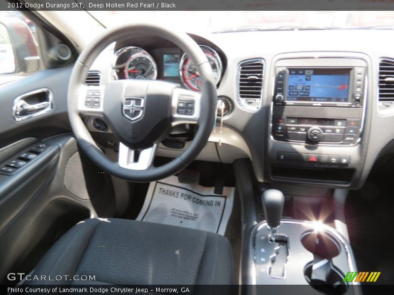 Deep Molten Red Pearl / Black 2012 Dodge Durango SXT