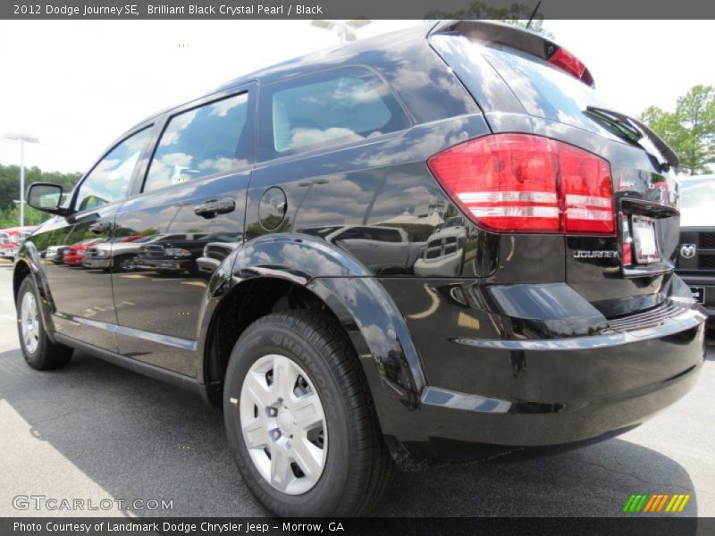 Brilliant Black Crystal Pearl / Black 2012 Dodge Journey SE