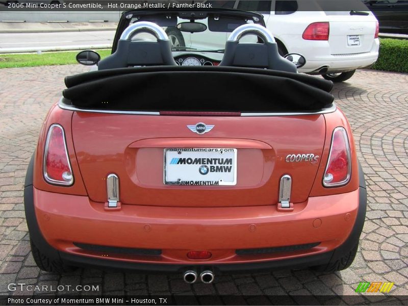 Hot Orange Metallic / Panther Black 2006 Mini Cooper S Convertible