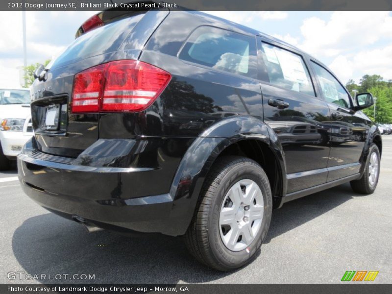 Brilliant Black Crystal Pearl / Black 2012 Dodge Journey SE