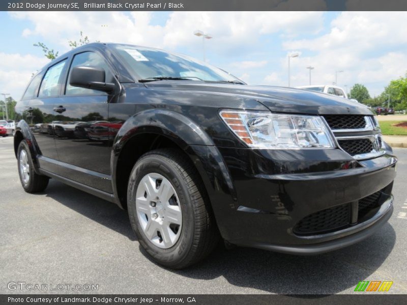 Brilliant Black Crystal Pearl / Black 2012 Dodge Journey SE