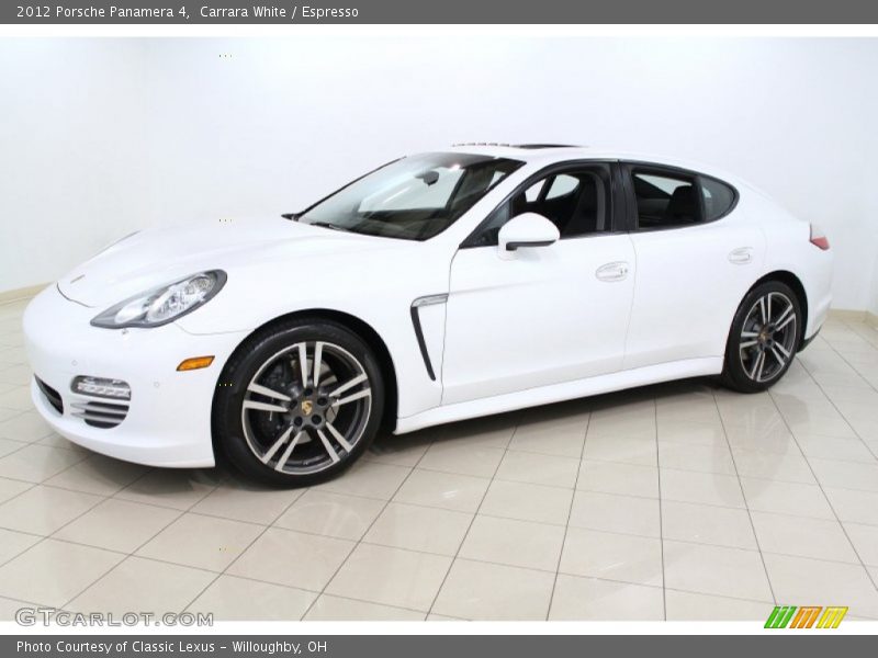 Front 3/4 View of 2012 Panamera 4