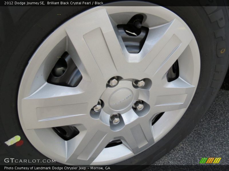 Brilliant Black Crystal Pearl / Black 2012 Dodge Journey SE
