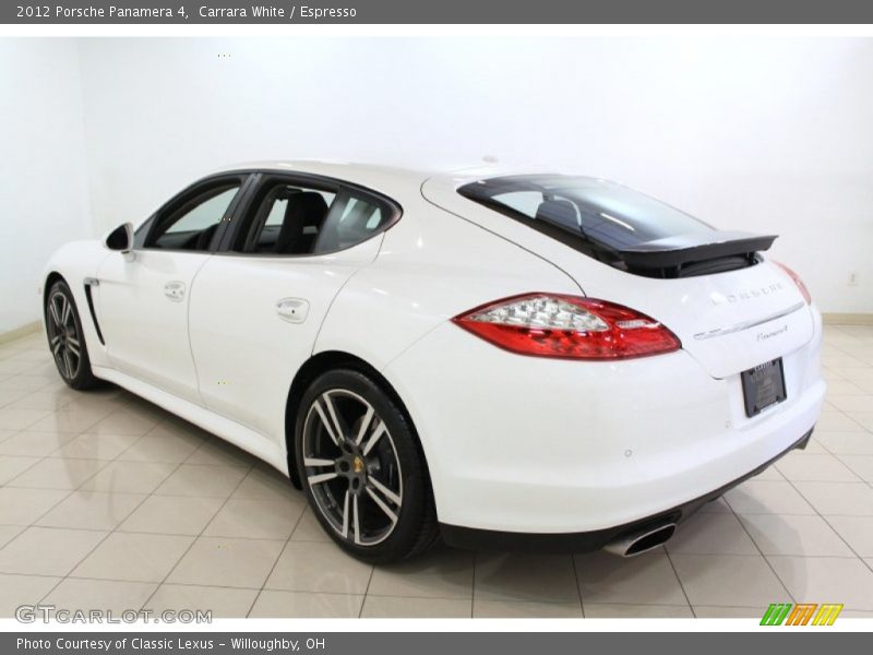  2012 Panamera 4 Carrara White