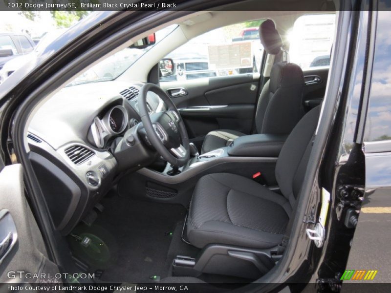 Brilliant Black Crystal Pearl / Black 2012 Dodge Journey SE