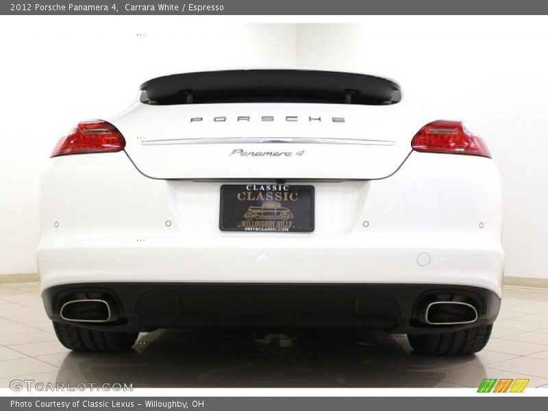 Carrara White / Espresso 2012 Porsche Panamera 4