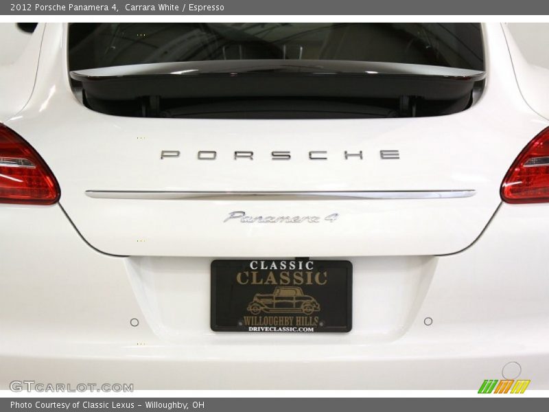 Carrara White / Espresso 2012 Porsche Panamera 4