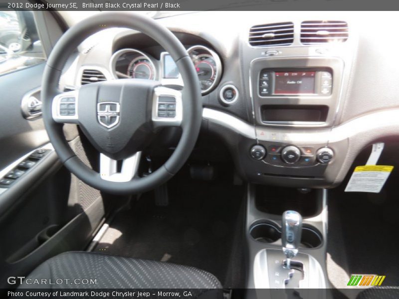 Brilliant Black Crystal Pearl / Black 2012 Dodge Journey SE