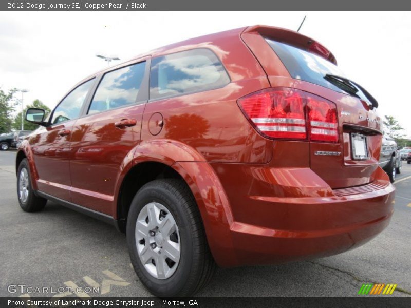Copper Pearl / Black 2012 Dodge Journey SE