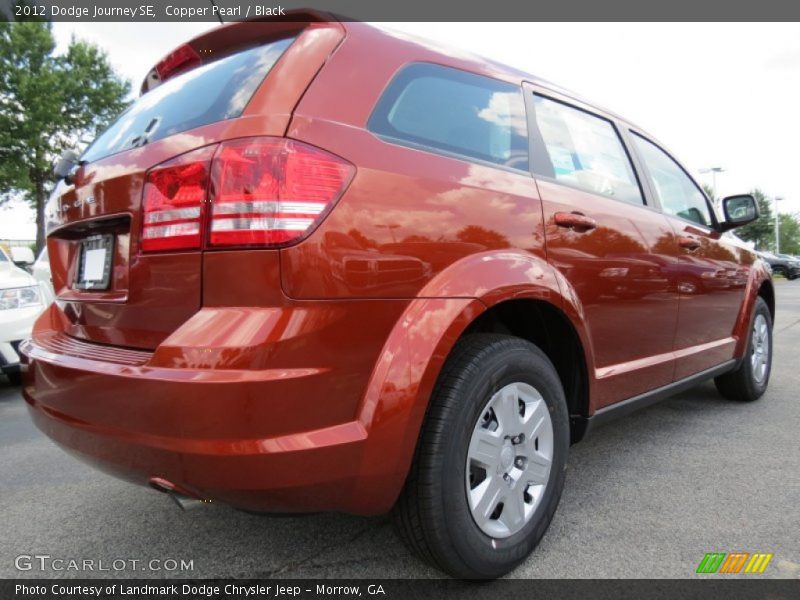 Copper Pearl / Black 2012 Dodge Journey SE