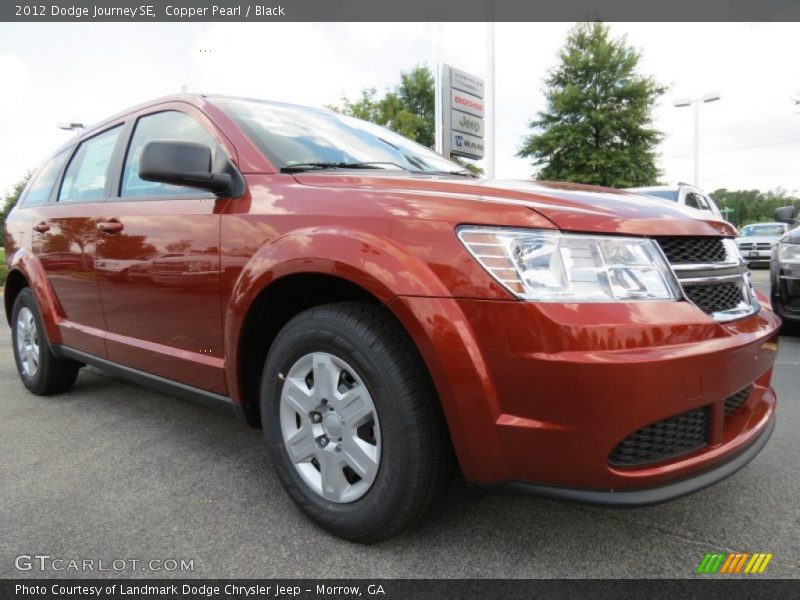 Copper Pearl / Black 2012 Dodge Journey SE