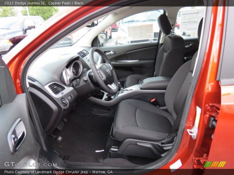 Copper Pearl / Black 2012 Dodge Journey SE