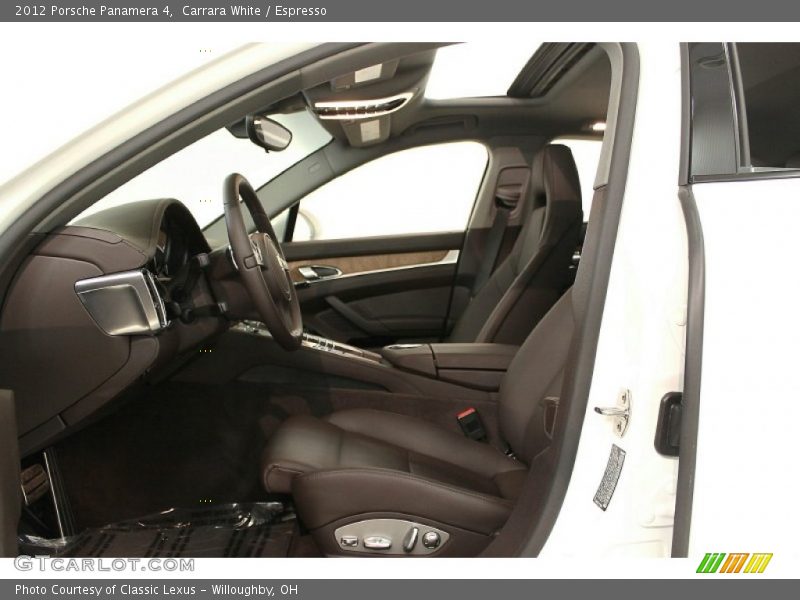 Carrara White / Espresso 2012 Porsche Panamera 4
