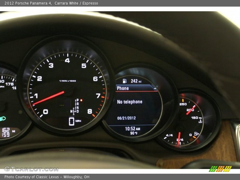 2012 Panamera 4 4 Gauges