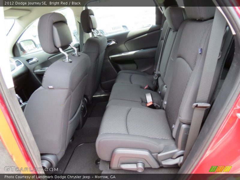 Bright Red / Black 2012 Dodge Journey SE