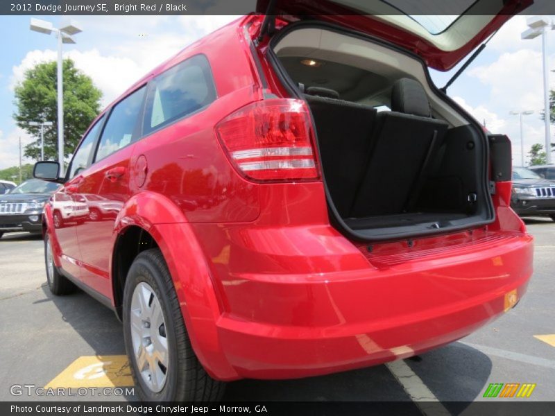 Bright Red / Black 2012 Dodge Journey SE