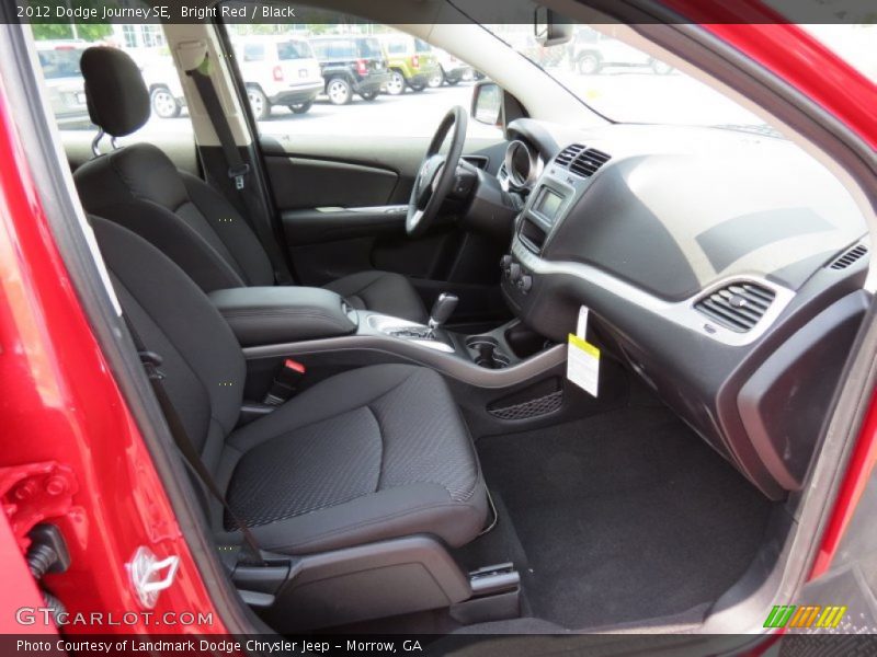 Bright Red / Black 2012 Dodge Journey SE