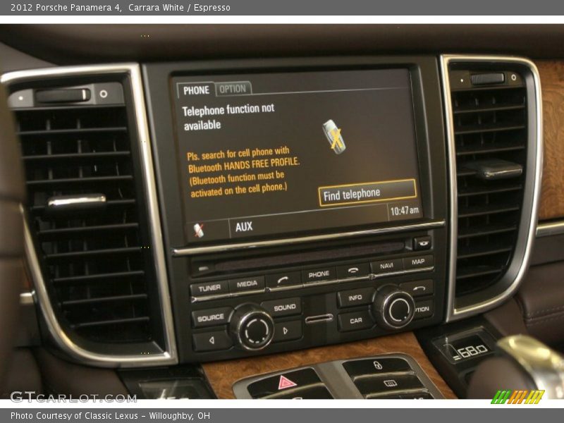 Carrara White / Espresso 2012 Porsche Panamera 4
