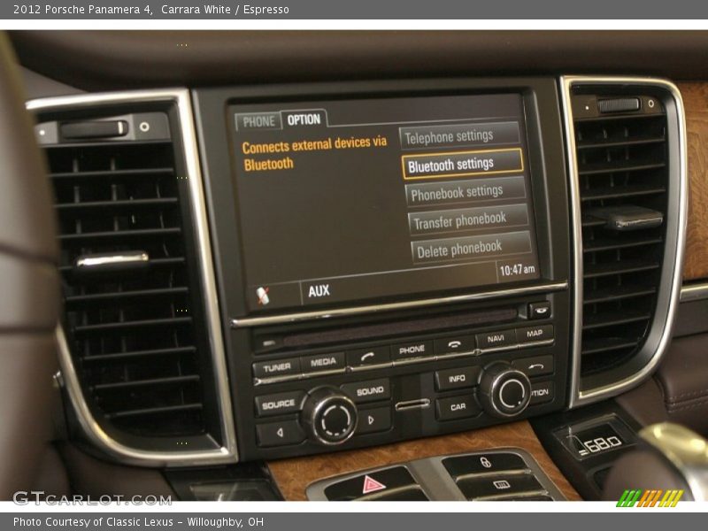 Carrara White / Espresso 2012 Porsche Panamera 4