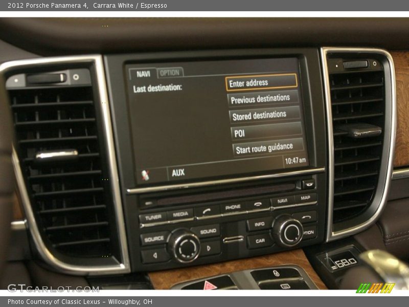 Carrara White / Espresso 2012 Porsche Panamera 4