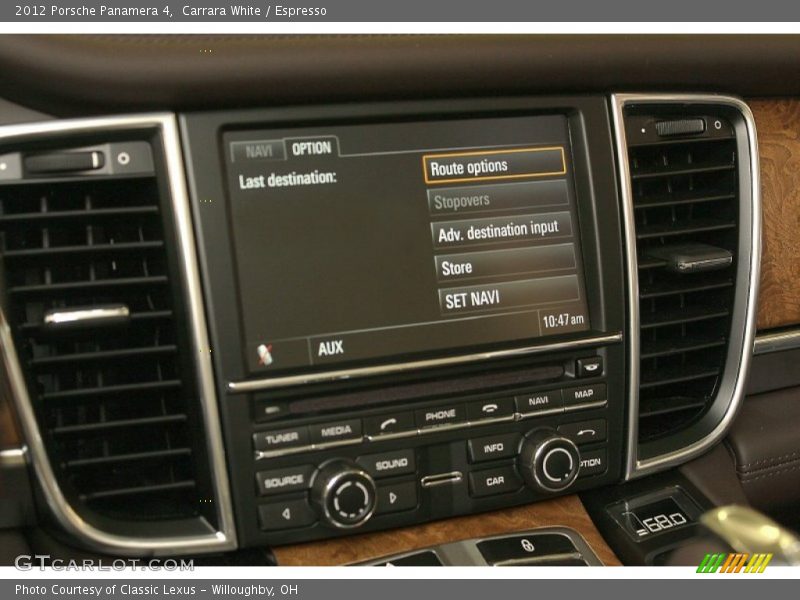 Carrara White / Espresso 2012 Porsche Panamera 4