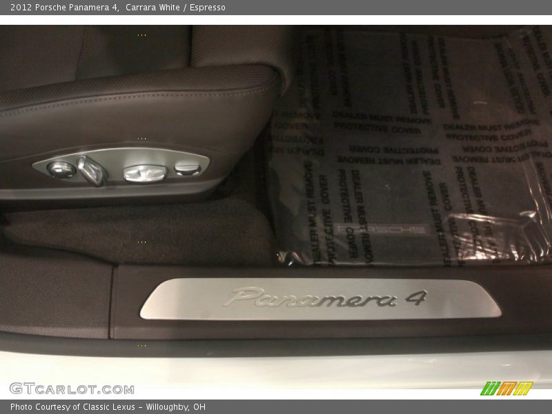 Carrara White / Espresso 2012 Porsche Panamera 4