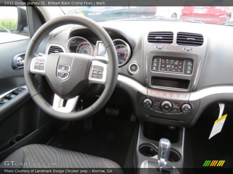 Brilliant Black Crystal Pearl / Black 2012 Dodge Journey SE