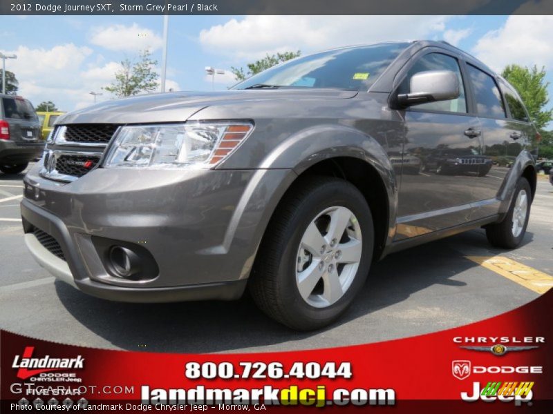 Storm Grey Pearl / Black 2012 Dodge Journey SXT