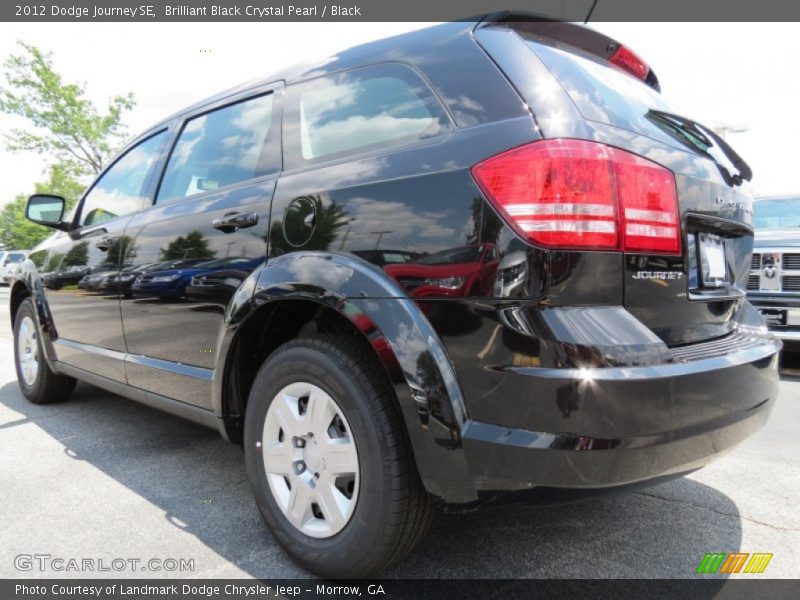 Brilliant Black Crystal Pearl / Black 2012 Dodge Journey SE