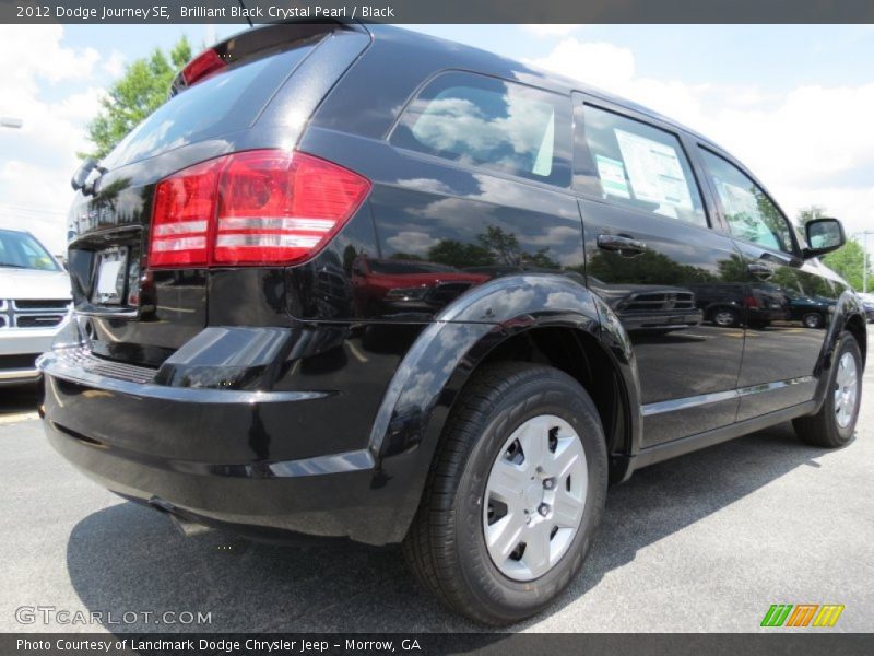 Brilliant Black Crystal Pearl / Black 2012 Dodge Journey SE