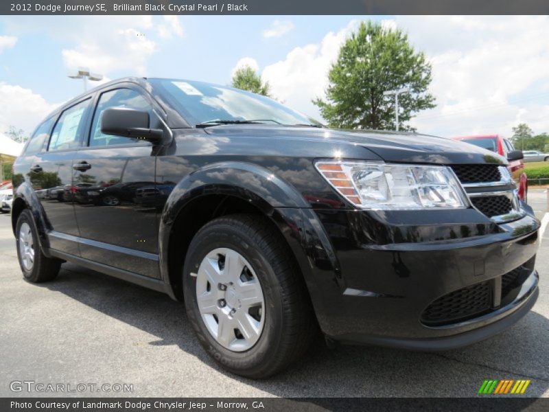 Brilliant Black Crystal Pearl / Black 2012 Dodge Journey SE