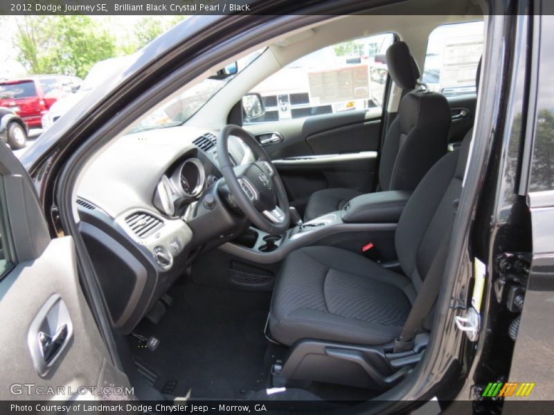 Brilliant Black Crystal Pearl / Black 2012 Dodge Journey SE