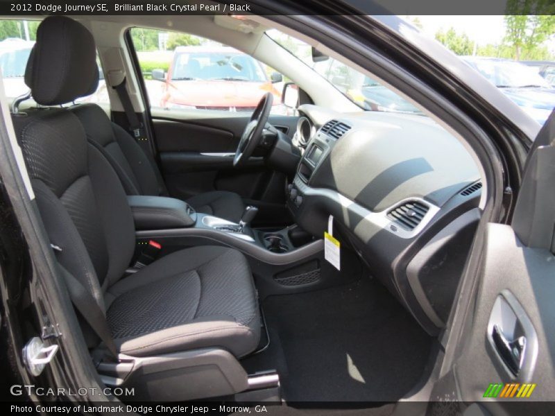 Brilliant Black Crystal Pearl / Black 2012 Dodge Journey SE