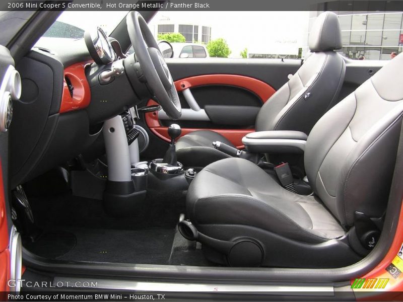 Hot Orange Metallic / Panther Black 2006 Mini Cooper S Convertible
