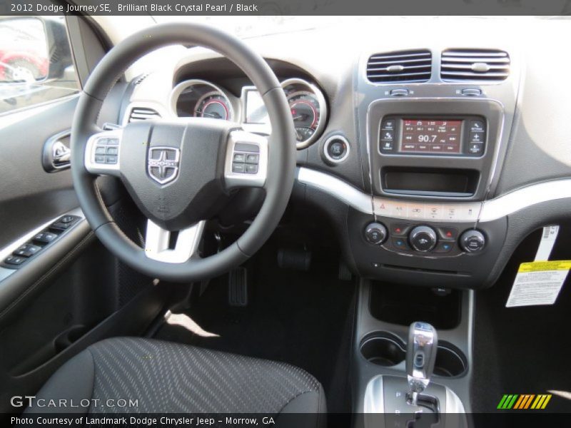 Brilliant Black Crystal Pearl / Black 2012 Dodge Journey SE