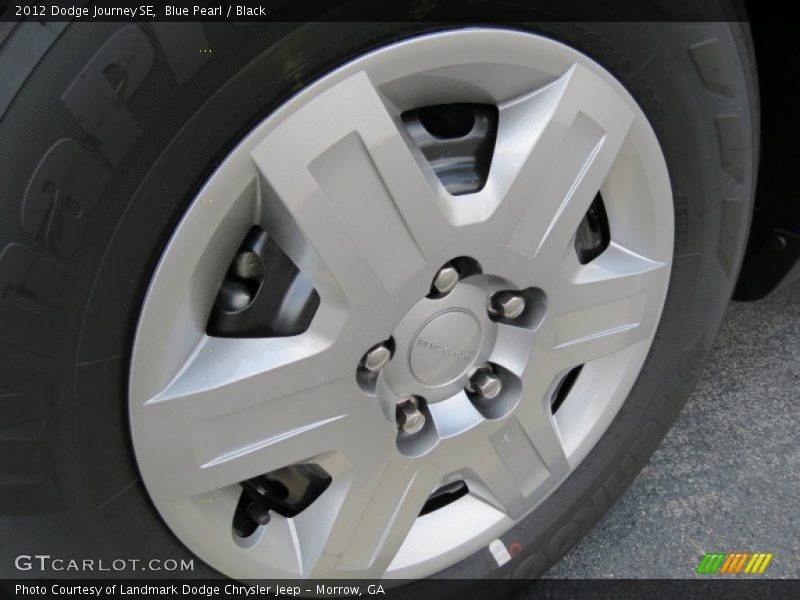 Blue Pearl / Black 2012 Dodge Journey SE