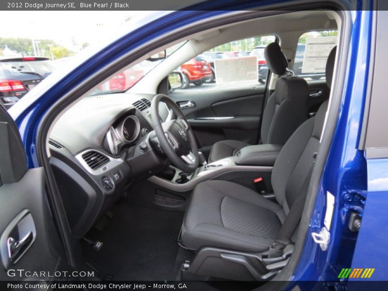 Front Seat of 2012 Journey SE