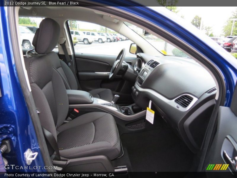 Blue Pearl / Black 2012 Dodge Journey SE