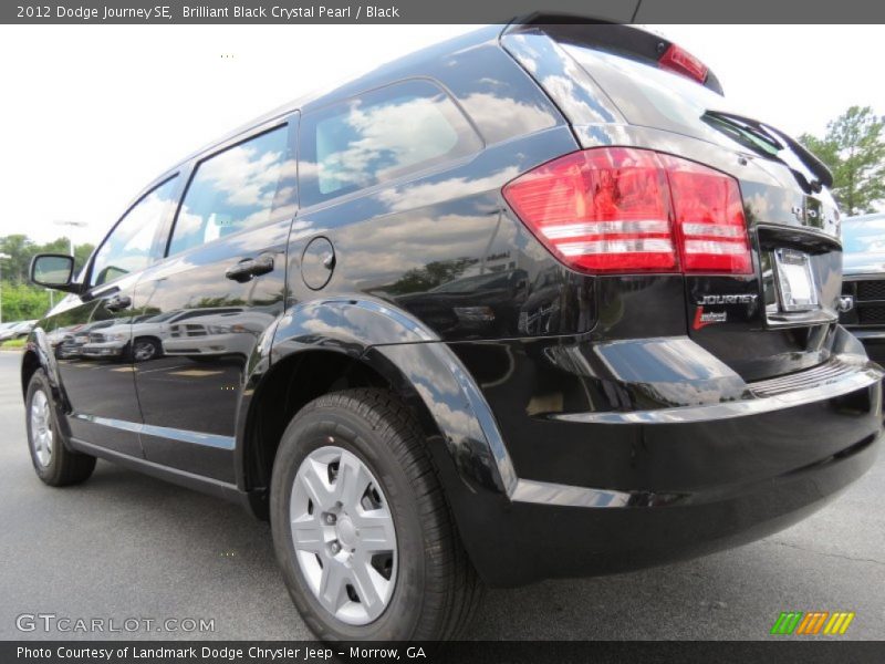 Brilliant Black Crystal Pearl / Black 2012 Dodge Journey SE