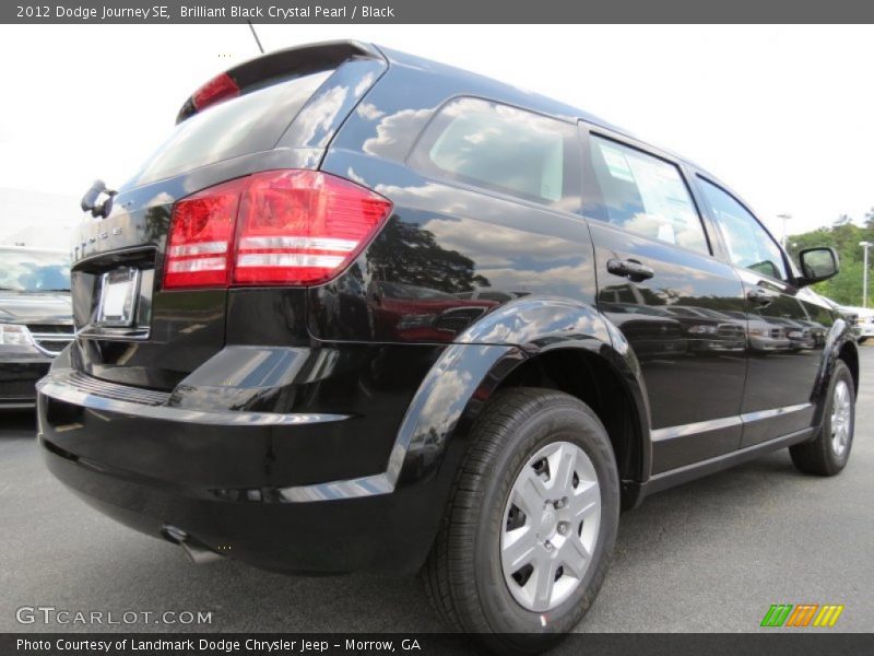 Brilliant Black Crystal Pearl / Black 2012 Dodge Journey SE