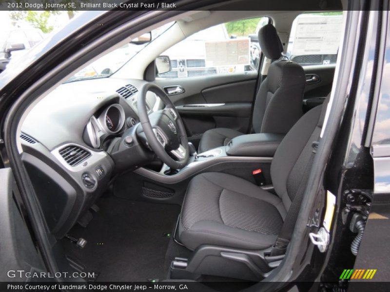 Brilliant Black Crystal Pearl / Black 2012 Dodge Journey SE