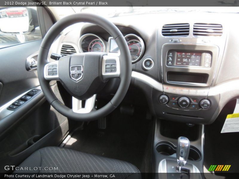 Brilliant Black Crystal Pearl / Black 2012 Dodge Journey SE