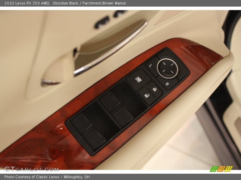 Obsidian Black / Parchment/Brown Walnut 2010 Lexus RX 350 AWD
