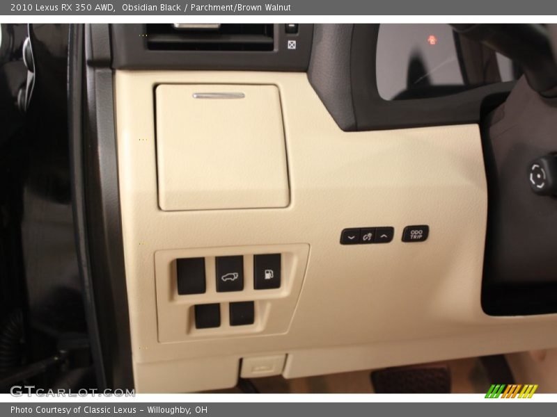 Obsidian Black / Parchment/Brown Walnut 2010 Lexus RX 350 AWD
