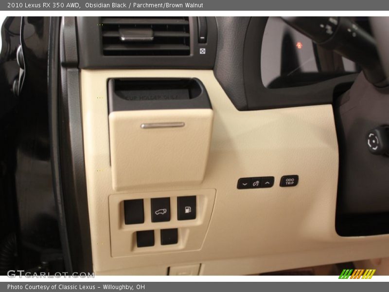 Obsidian Black / Parchment/Brown Walnut 2010 Lexus RX 350 AWD
