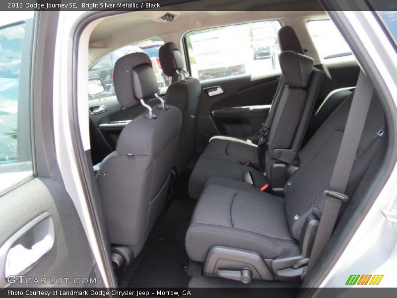 Bright Silver Metallic / Black 2012 Dodge Journey SE